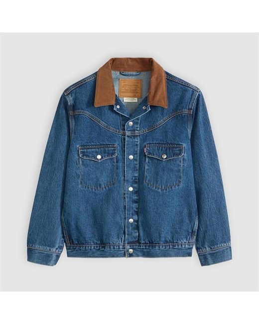 Levi's Blue Western Shorth for men
