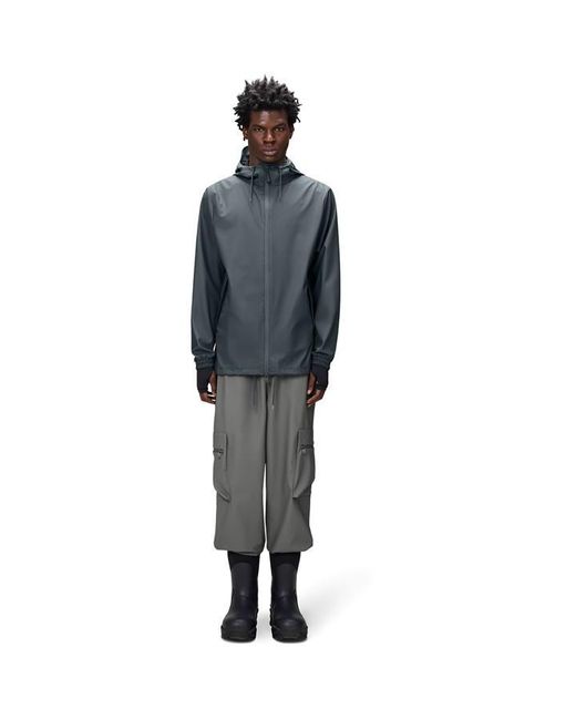 Rains Gray Storm Breaker Waterproof Jacket for men