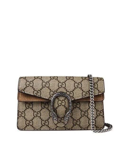 Gucci Metallic Dionysus gg Supreme Super Mini Bag