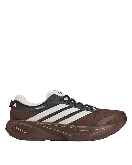 Adidas Brown Supernova Rise 3 Running Shoes for men