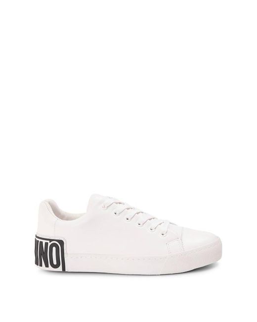 Moschino White Low-Top Trainers