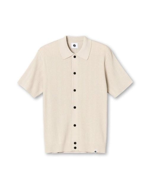 Pretty Green Natural Short-Sleeve Plain Shirt for men