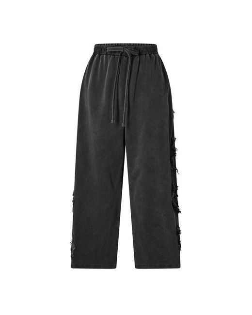 Acne Black Open Leg Jersey Joggers for men