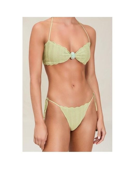 Devon Windsor Green Kyla Crochet Bikini Top
