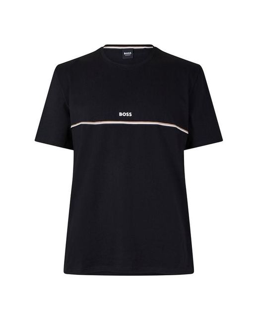 Boss Black Crew Neck Short Sleeve T-Shirt for men