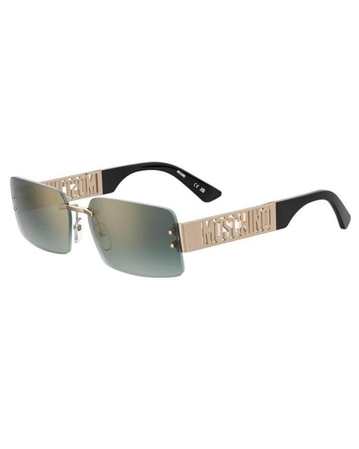 Moschino Multicolor Rectangular Round Sunglasses