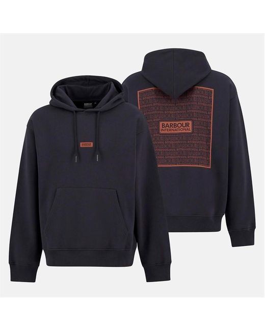 Barbour Blue Lever Graphic Hoodie for men