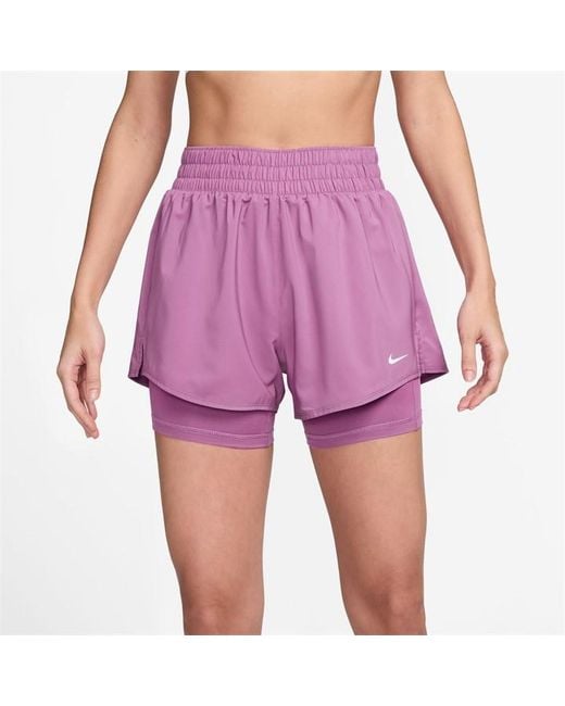 Nike Purple Pro Flex 2-In-1 Shorts