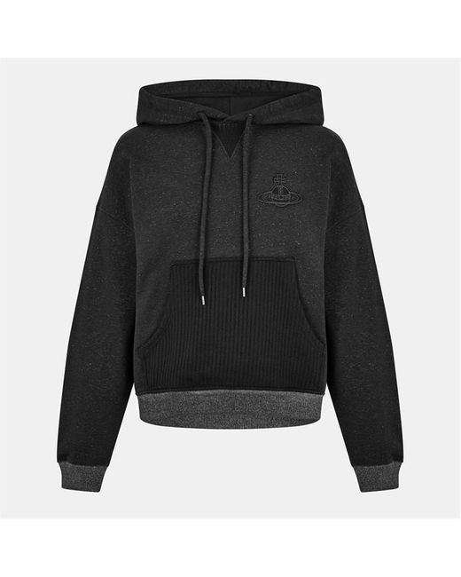 Vivienne Westwood Black Viv Ashton Pull Over Relaxed Fit Hoodie for men