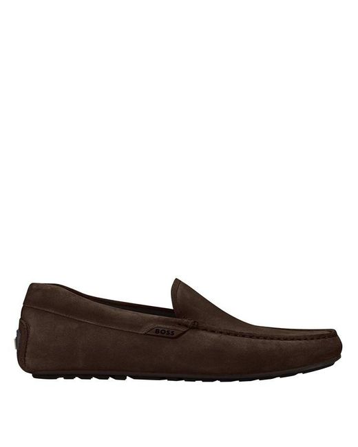 Boss Brown Suede Leather Moccasins for men