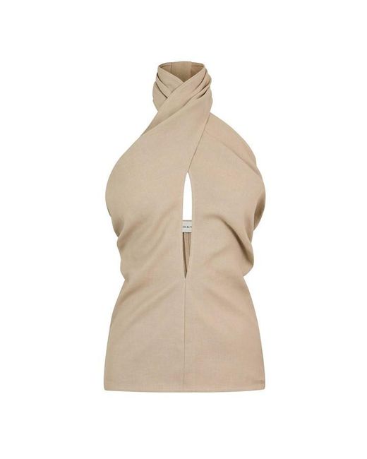 Magda Butrym Natural Blouse 10 Short Sleeve