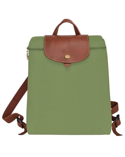 Longchamp Green Le Pliage Original Backpack