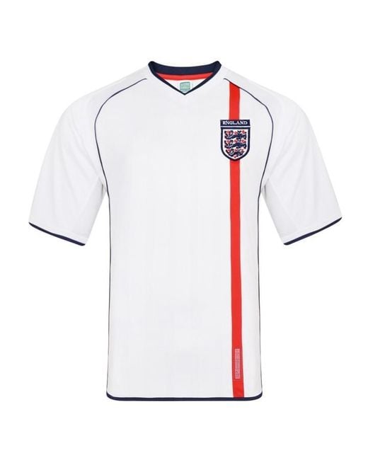 Score Draw Blue England Home Shirt 2002 for men