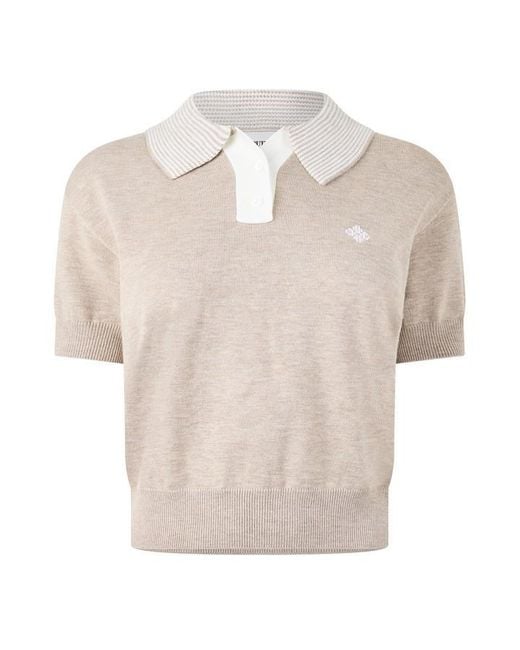 The Couture Club Natural Short-Sleeve Polo Shirt