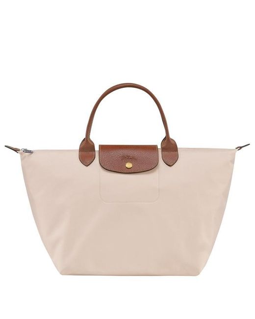 Longchamp Brown Le Pliage Original Medium Handbag