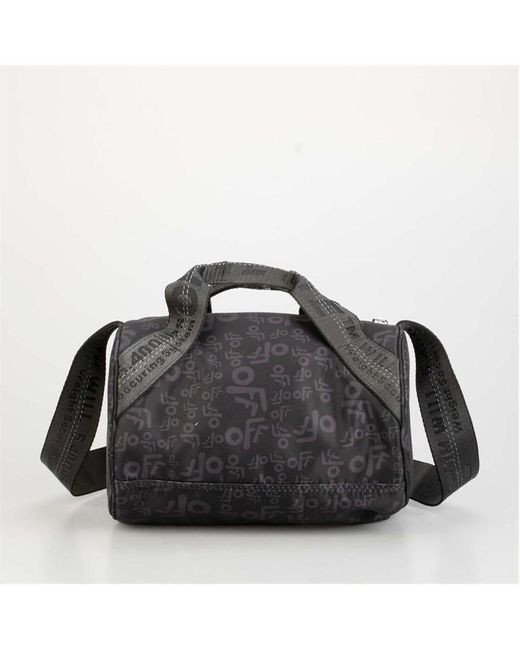 Off-White c/o Virgil Abloh Black Allover Print Nylon Mini Bag