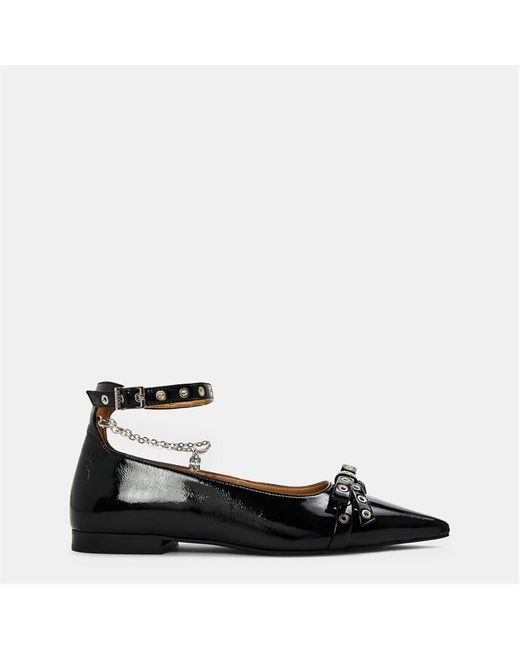 Ganni Black Ballet Pumps