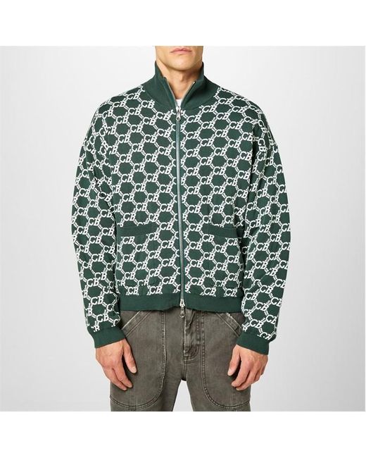 Cole Buxton Green Cb Monogram Track Jacket for men