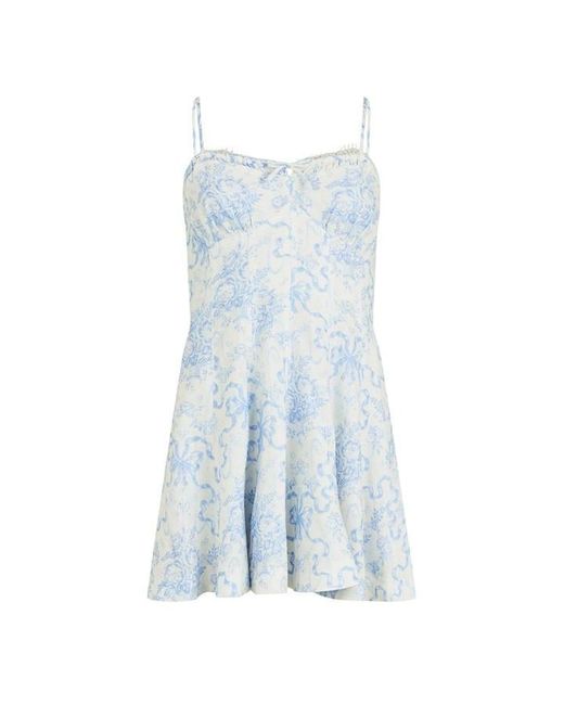 LoveShackFancy Blue Shai Dress