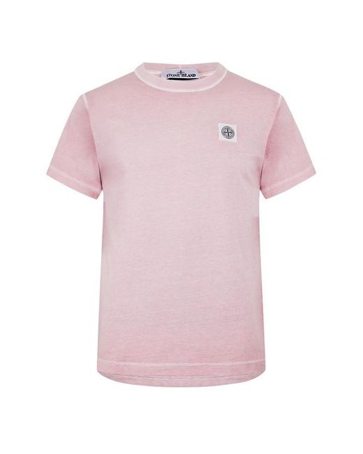 Stone Island Pink Stone Patch Logo Ts Sn42 for men