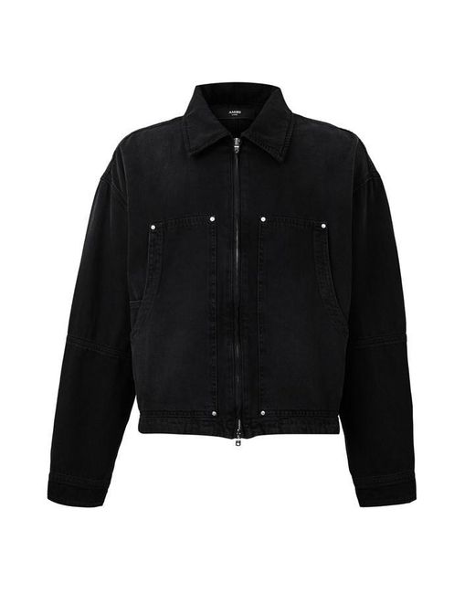 Amiri Black Denim Work Jkt Sn64 for men
