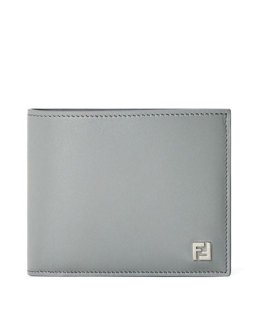 Fendi Gray Billfold Wallet for men
