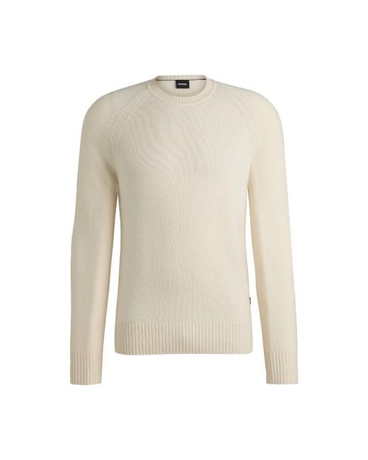 Boss White H Emalvo Knitted Top for men