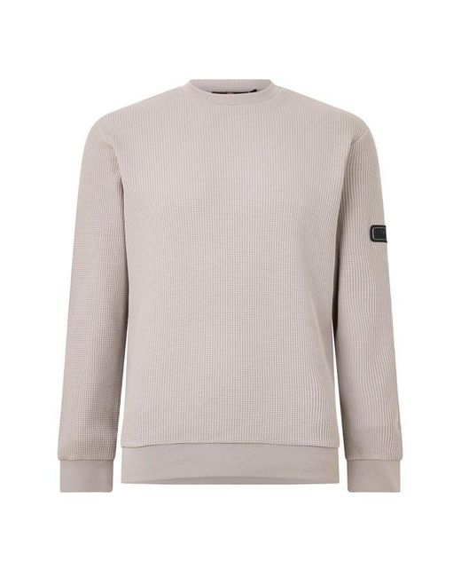Barbour Gray Curve Crew Sweatshirt for men