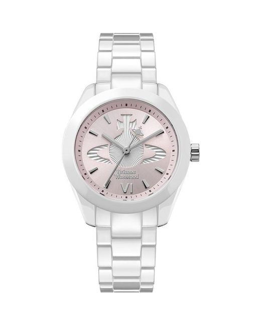 Vivienne Westwood Metallic Fenchurch Ceramica Quartz Analogue Watch