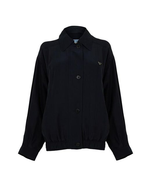 Prada Black Logo Softshell Jacket