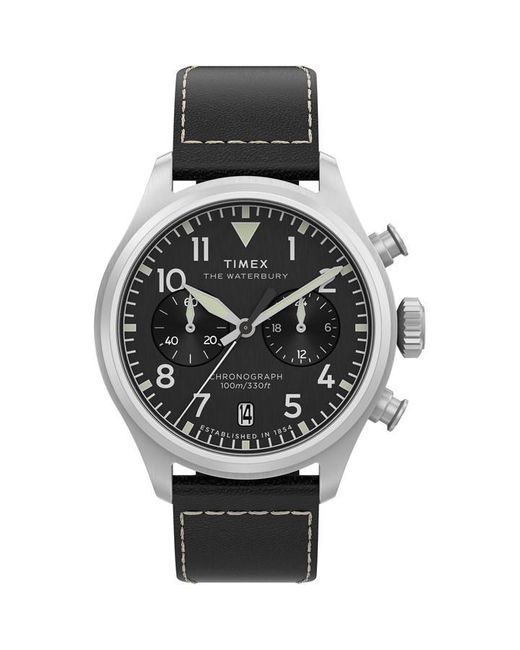 Timex Black Waterbury Analogue Quartz Watch for men