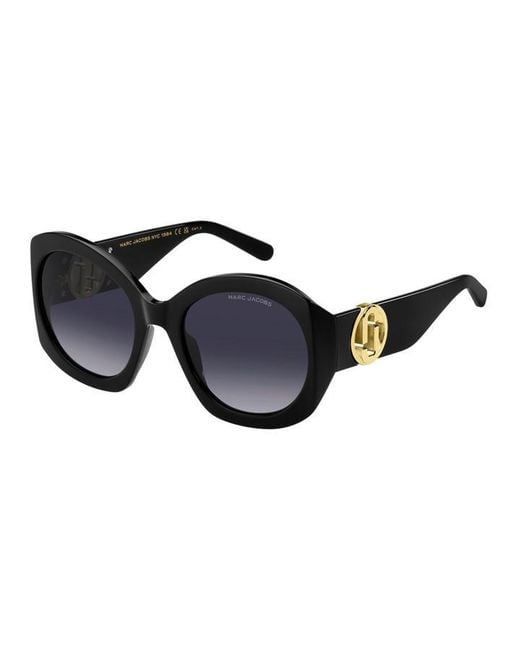 Marc Jacobs Black Round Sunglasses