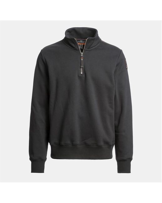 Parajumpers Black Broad Peak Quarter Zip Fleece for men