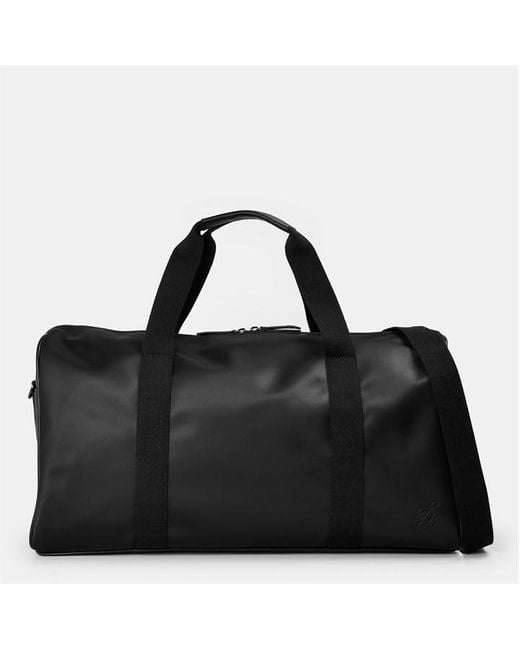 Ted Baker Black Script Nylon Holdall for men