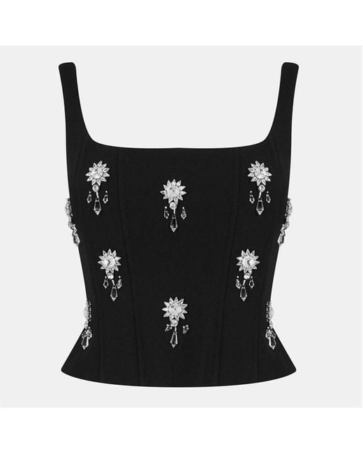 Odd Muse Black Crystal Corset