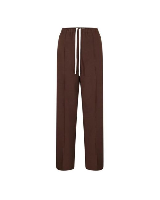 Miu Miu Brown Open Cuff Woven Relaxed Fit Tracksuit Joggers