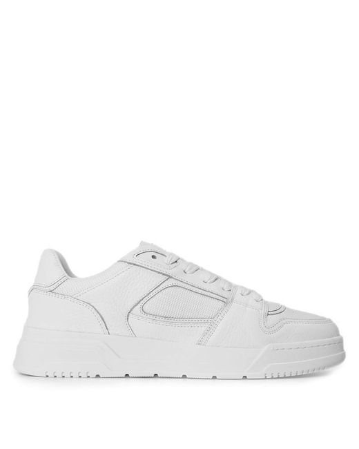 Cleens White Lay Up Low-Top Trainers for men