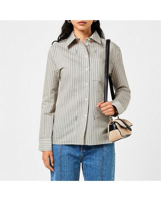 Jacquemus Gray La Backless Costume Shirt