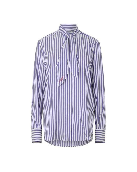 Givenchy Blue Giv Bow Shirt Ld64