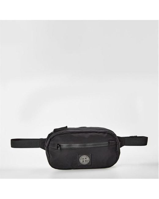Stone Island Black Stone Lgo Bum Bag for men