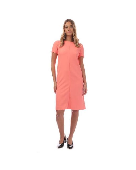 Boss Pink Dizora Shift Dress Design