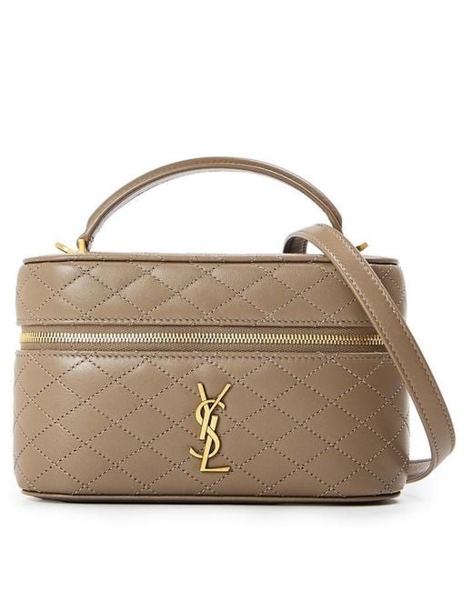 Saint Laurent Brown Gabby Vanity Bag