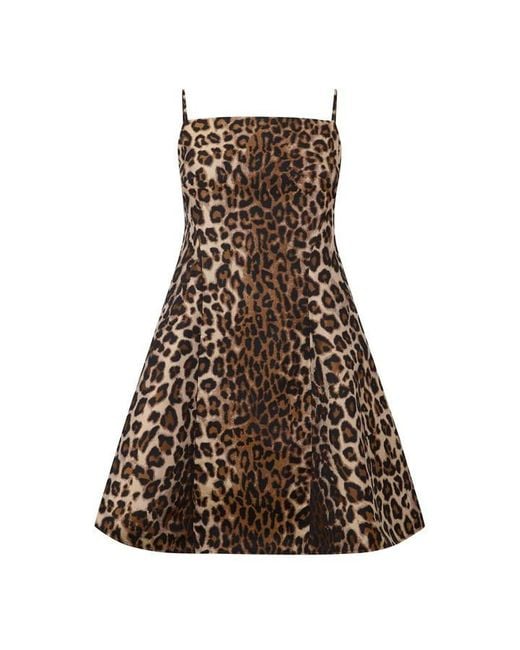 Givenchy Brown Giv Leopard Dress Ld64