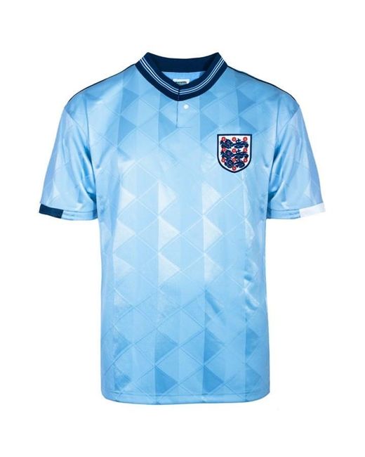 Score Draw Blue England Third Shirt 1988/89 for men