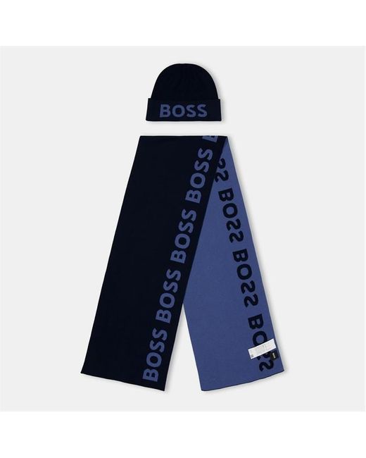 Boss Blue Paradiso Midweight Scarves for men