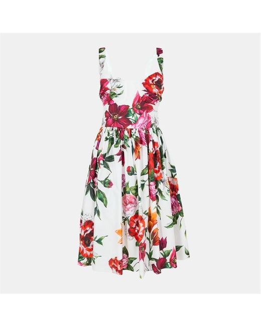 Dolce & Gabbana Red A Line Dress