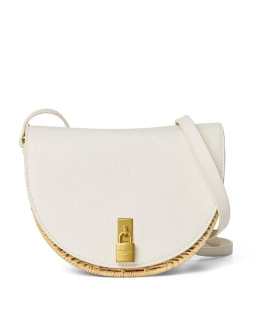 Ted Baker White Oxford Saddle Crossbody Bag