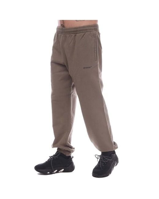 Off-White c/o Virgil Abloh Brown Single Arrow Pocket Slim Sweatpants for men