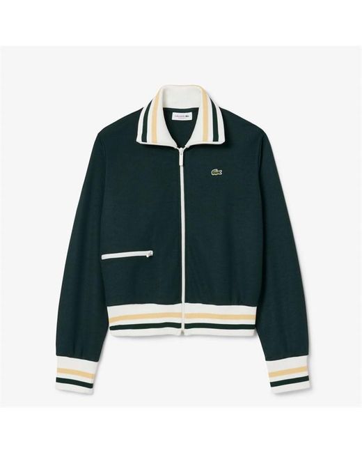 Lacoste Black Breathable Tracksuit Top