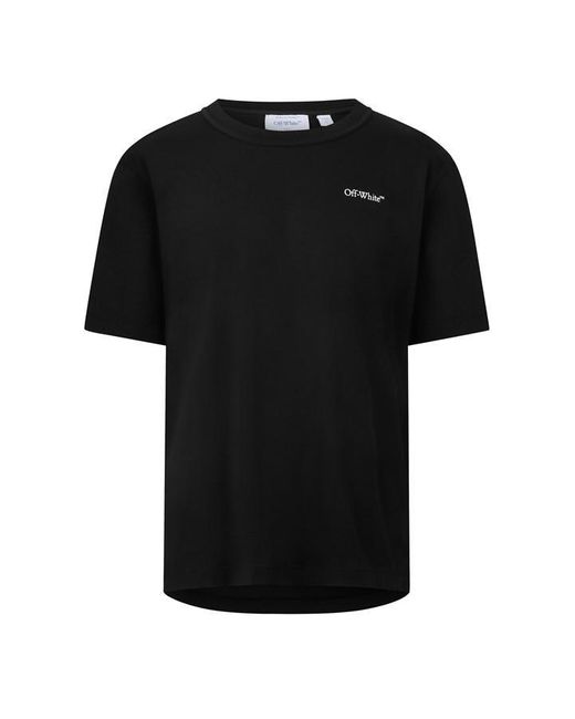 Off-White c/o Virgil Abloh Black Off Bookish Reg Ss T Sn64 for men